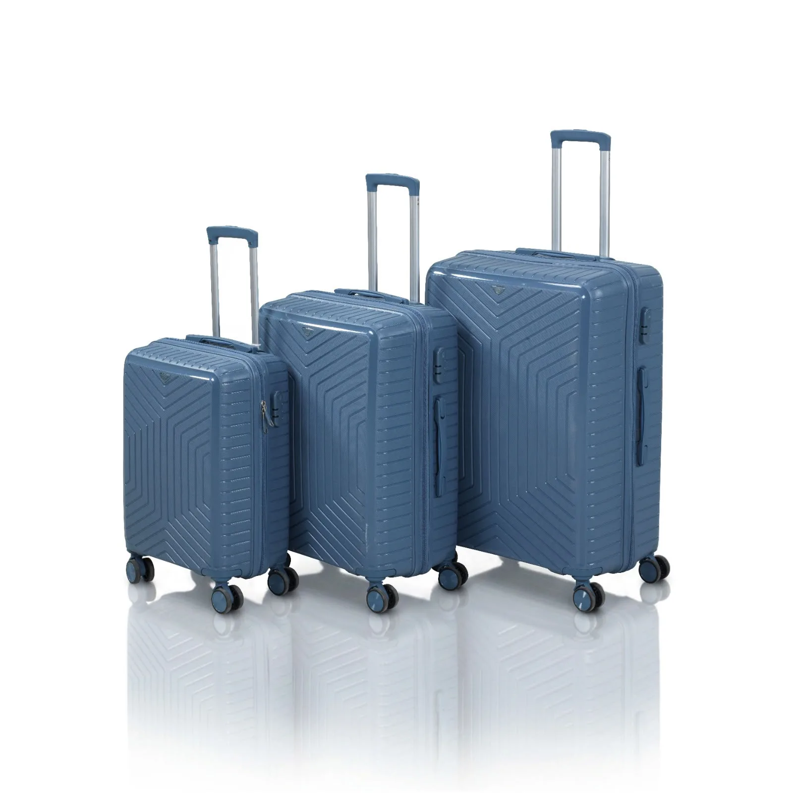 SDR PP 3'LÜ SET VALİZ SKY BLUE