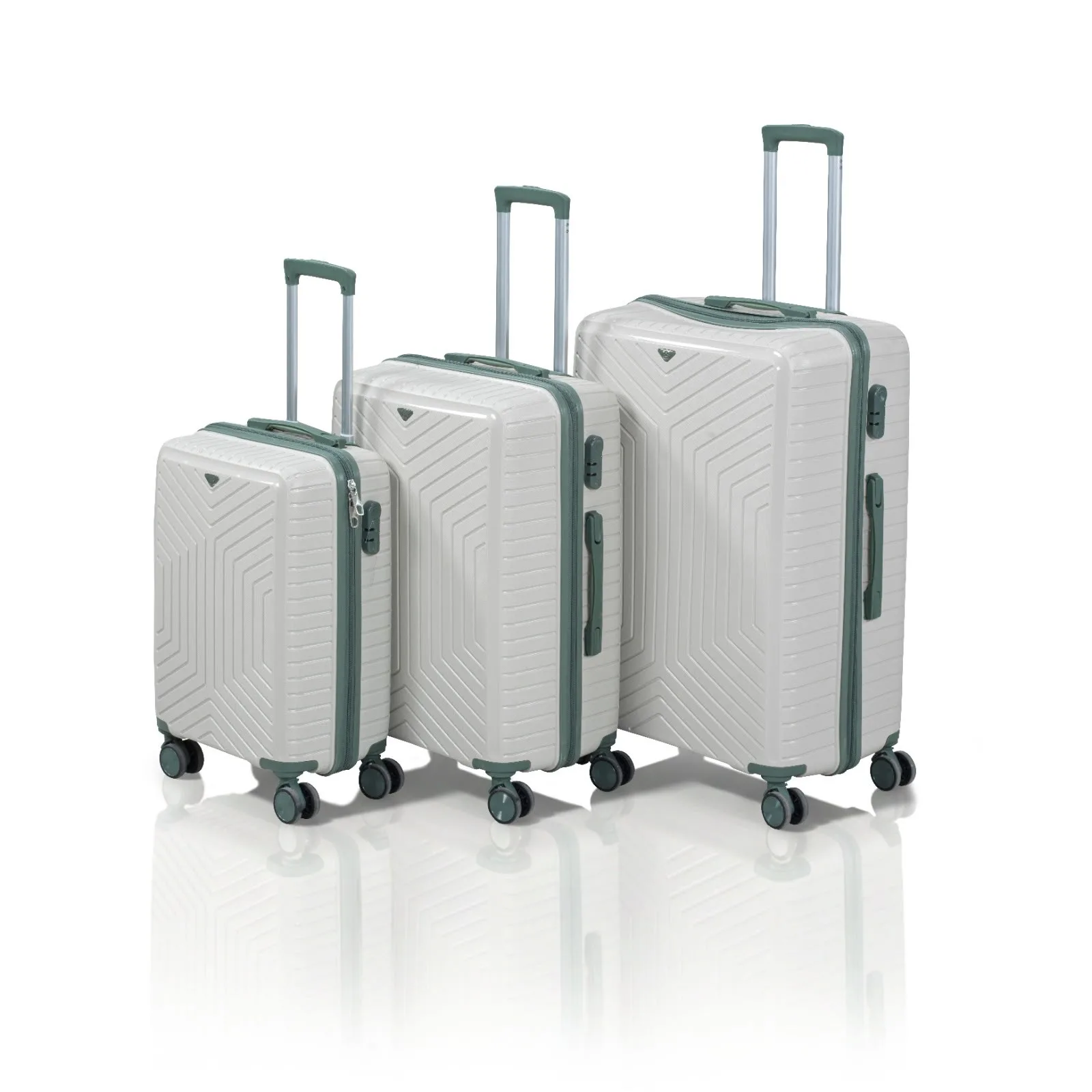 SDR PP 3'LÜ SET VALİZ KEMİK/HAKİ