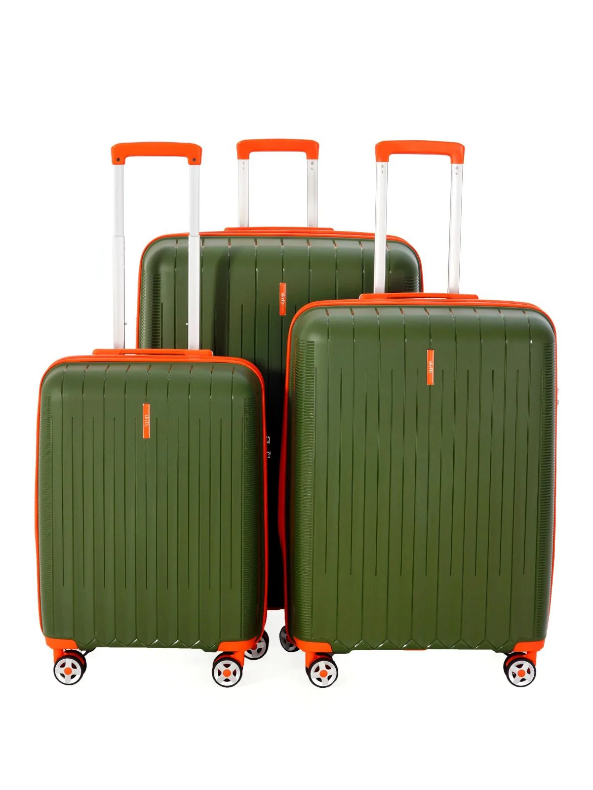 SKY FLY PP 3'LÜ SET VALİZ HAKİ/TURUNCU