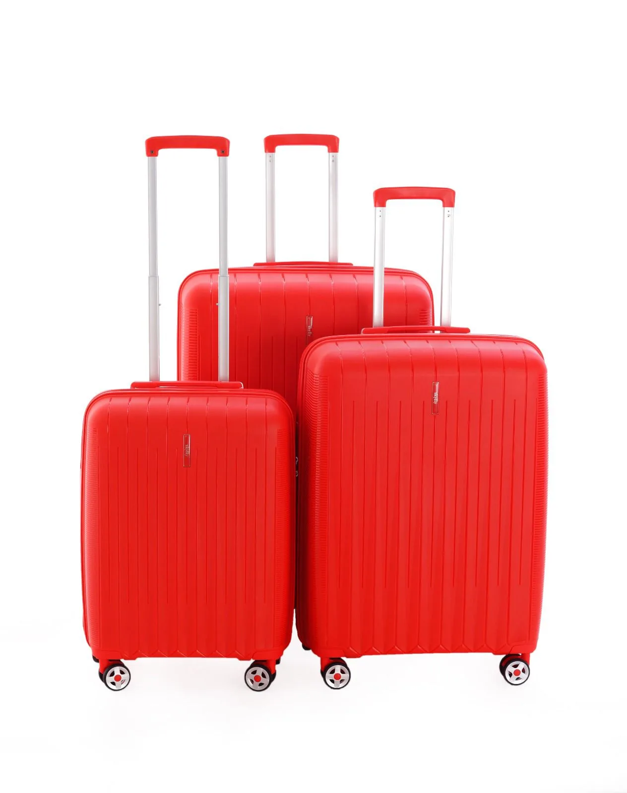SKY FLY PP 3'LÜ SET VALİZ KIRMIZI