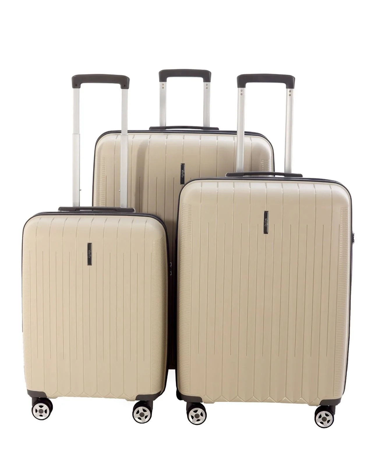 SKY FLY PP 3'LÜ SET VALİZ KEMİK/GRİ